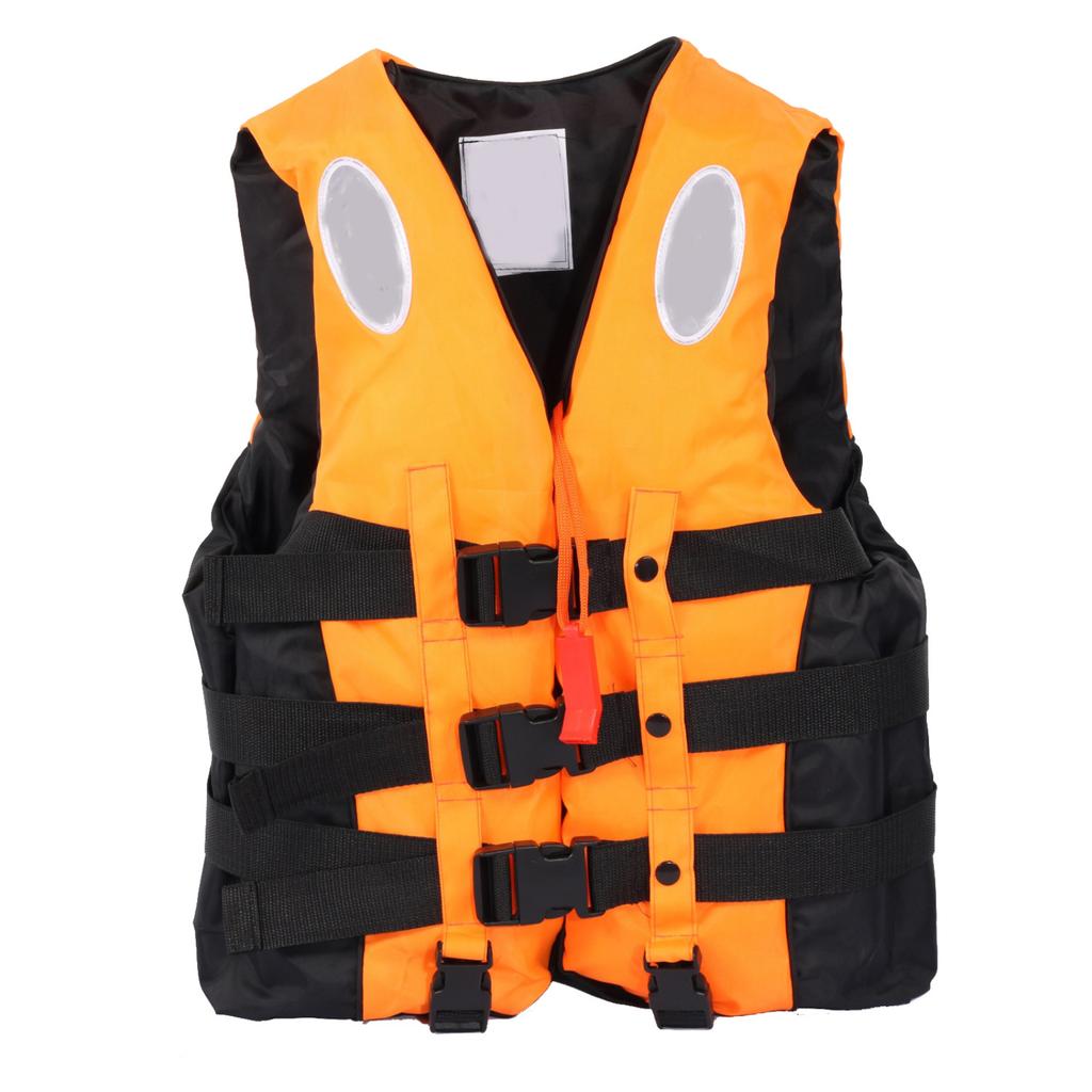 Adjustable Buckle Life Jacket with Reflective Strips for Paddleboarding Kayaking and Water Sports Safety Vest for Adults and Youth