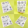 1 Sheet Clear Stamp Transparent Seal Stamp Card Making 3D Scrapbooking Paper Crafting Stamps Handmade Crafts Supplies