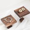 Jewelry Decorative Shelves Display Stands Black Walnut  Jewelry Ladder Display Shelf Earrings Ring Tray  Props Home Decor