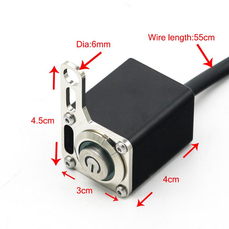 LMoDri 12V Motorcycle Replacement Accessories Handlebar Headlight Fog Spot Light Waterproof Switch Manual-return E-bike