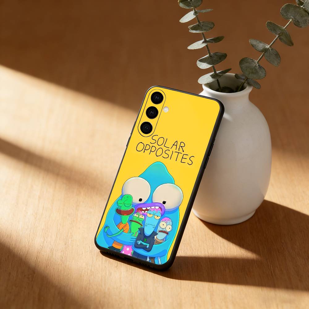 Cartoon S-Solar Opposites Phone Case For Samsung Galaxy A20,21s,22,31,32,52,53,72,73,80,91 Soft Black Shell