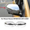 For Nissan Navara NP300 D23 ABS Chrome Door Side Mirror Rearview Frame Cover Trim Pickup Accessories 2015-
