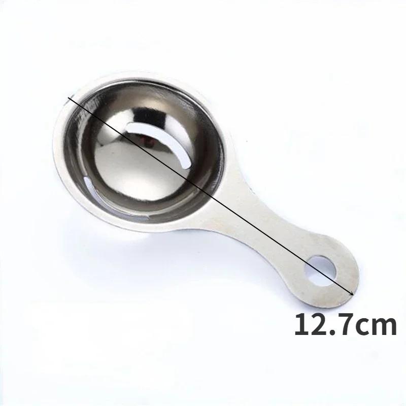 

Сепаратор для яичного белка из нержавеющей стали Сепаратор для яиц Сито для выпечки сахара Деликатные прочные кухонные принадлежности Практичные инструменты для выпечки