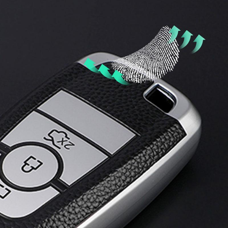 PENTRU Ford Focus Edge Explorer Escort Mondeo Mustang Ranger din piele TPU Car Smart Key Cover Carcasa Shell Geanta Protector Breloc