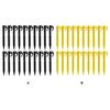 Pack of 20 Tent Nails Plastic Ground Pegs with Hooks Garden Fence Rainproof Cloth Camping Awning Stakes Support Nail