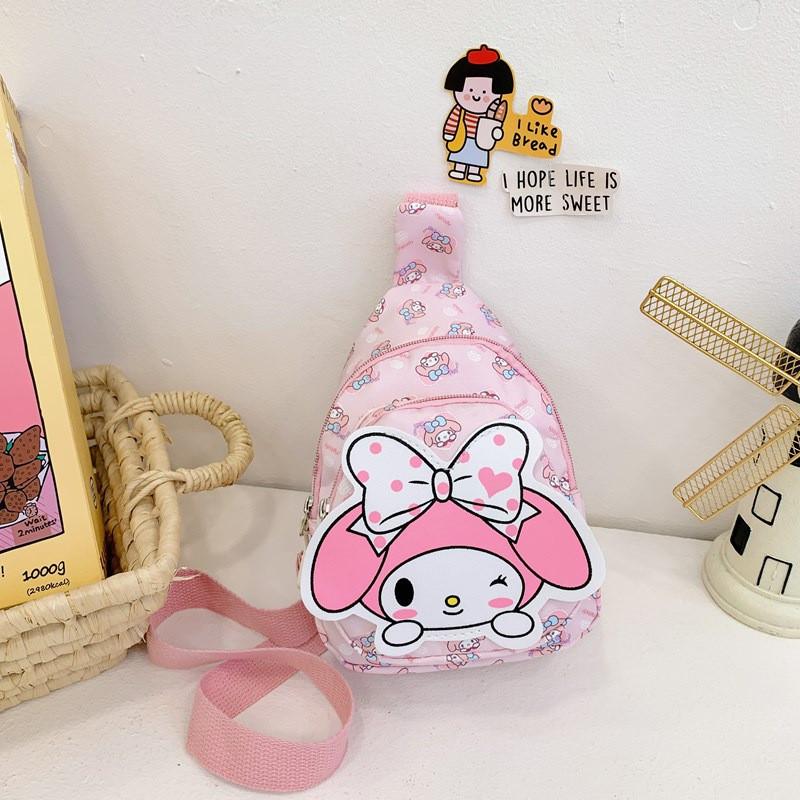 Disney Kt Kids Nylon Chest Bag With Cartoon Print For Toddlers And Boys Girls