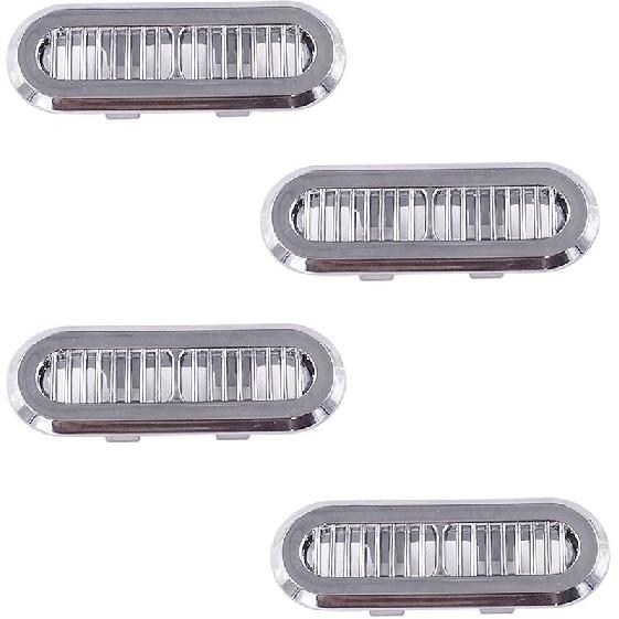4 Pieces Bathroom Basin Sink Overflow Cover Rings Sink Overflow Ring Hole Round Basin Trim Drain Cap Cover for Kitchen Bathroom