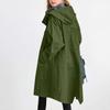 Children's Fashionable Oversized Trench Coat Casual Long-Sleeve Solid-Color Girls' Jacket