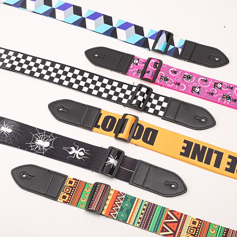 Classic Acoustic & Electric Guitar Strap: Trendy Design for Boys & Girls