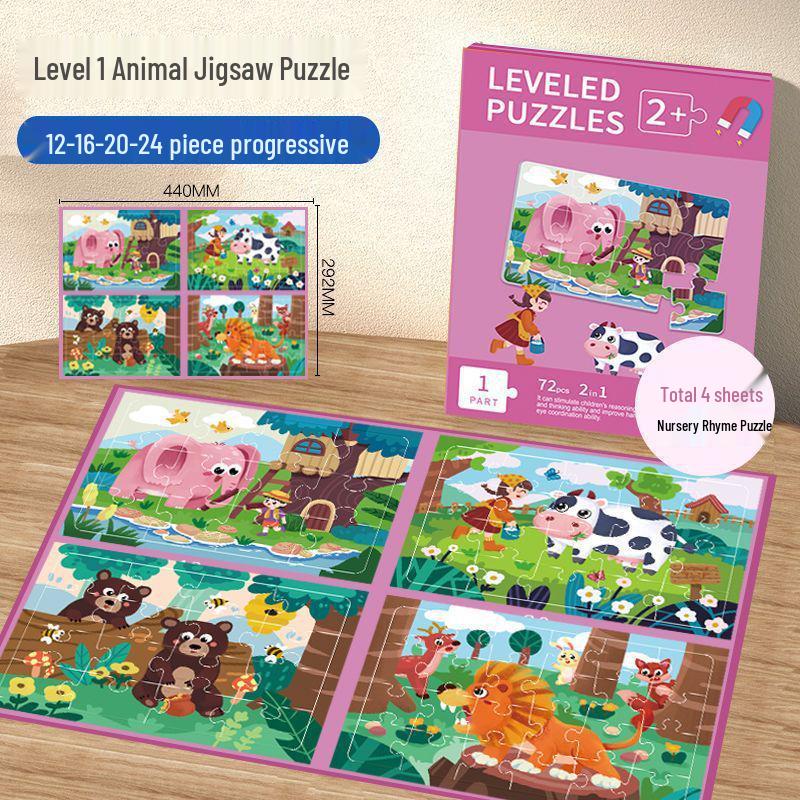 

Magnetic Puzzle Book: Educational Toy for Kids 3-6 | Animals & Transportation Spot the Difference Game