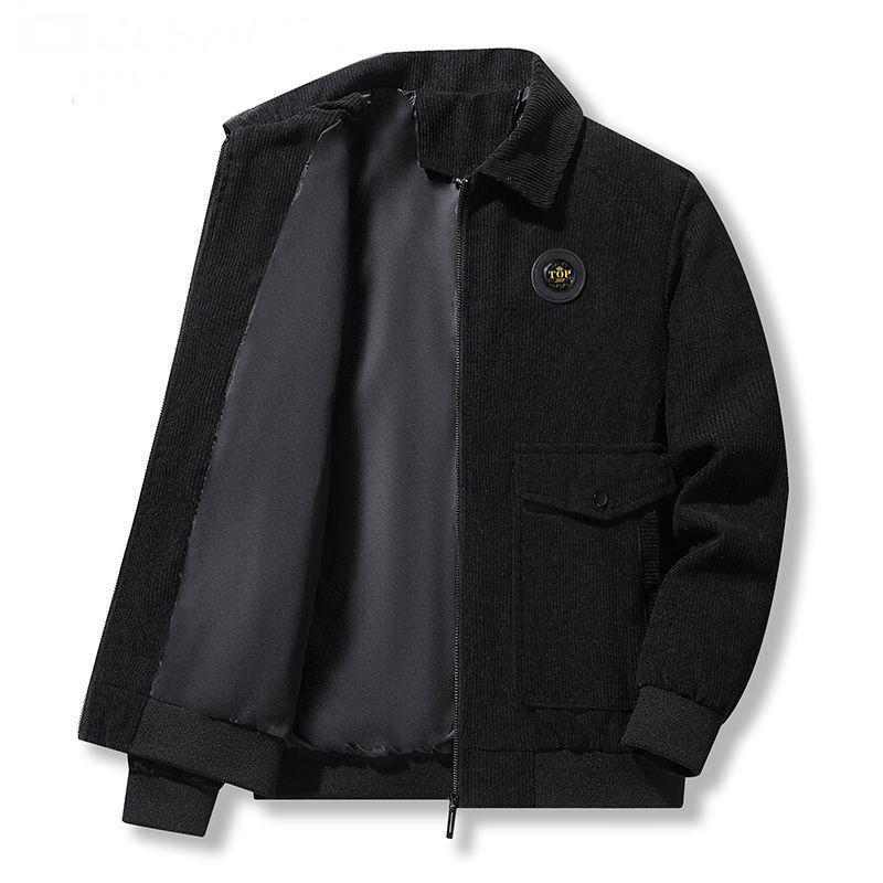 Men's Thin Velvet Corduroy Jacket for Spring and Autumn
