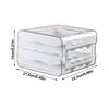 Sliding Drawer Egg Holder Transparent Fridge Egg Organizer Fresh Keeping Egg Container