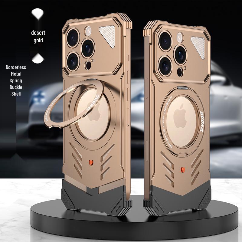 

iPhone 17 Pro Max Frameless Supercar Case with Heat Dissipation & Stand iPhone 15 Pro Max
