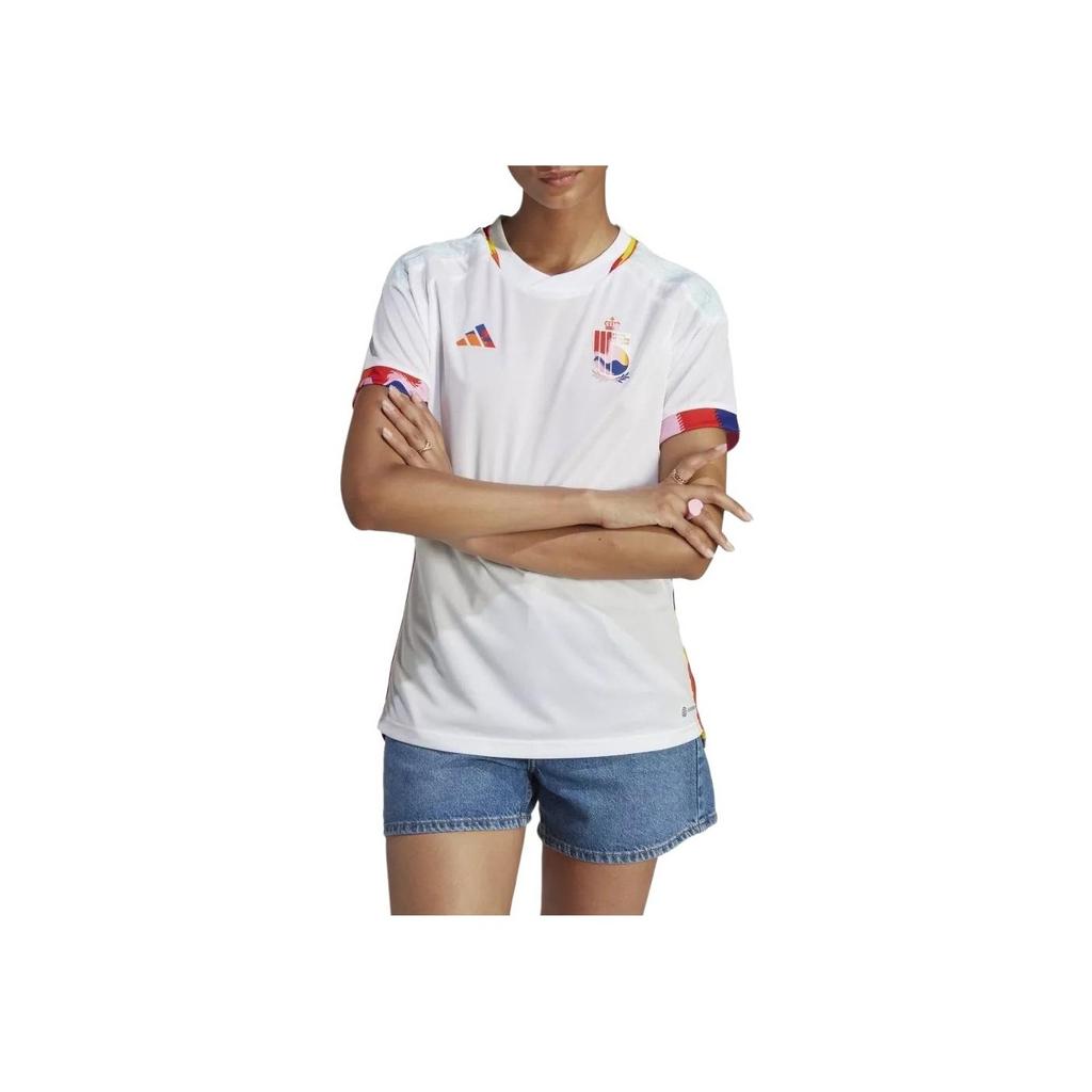 Adidas RBFA A Jersey 2022 Breathable Pullover Short Sleeve Football Shirt Women Tops HE6636