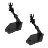 Rimikuru Plastic Model Display Action Stand Base Display Base Plastic Model Stand Scale Set Set of 1/144 (Black, 2)