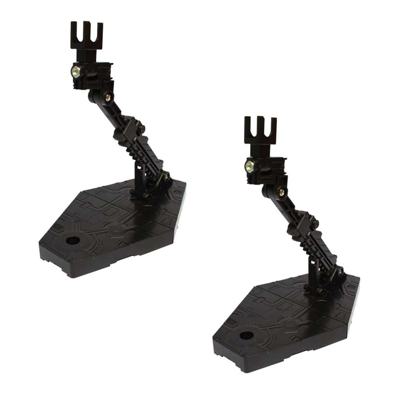 

Rimikuru Plastic Model Display Action Stand Base Display Base Plastic Model Stand Scale Set Set of 1/144 (Black, 2)