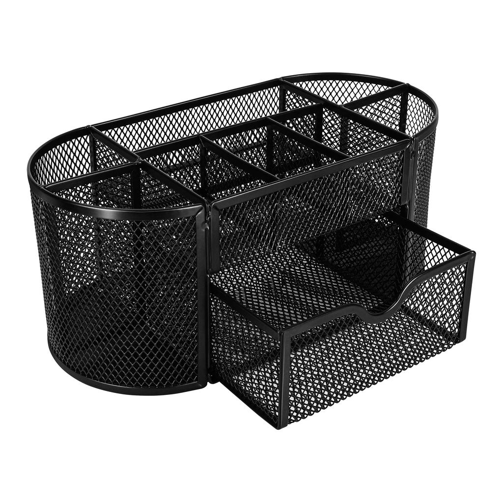 AmazonBasics Accessory Storage Desk Mesh Office Organizer 23.5 X 11.5 X 10cm Black