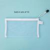 Mesh Zipper Pencil Pouches With Clear See Through Design And Sturdy Fabric Ideal For School Office Stationery Storage