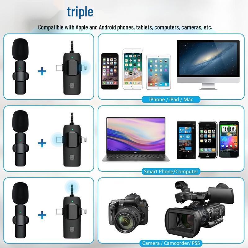 Lilang K15 Wireless Lavalier Microphone