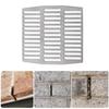 Pack of 40 Weep Hole Vent Covers Steel Brick Wall Weep Vent Covers Set Comprehensive Steel Weep Hole Covers for House