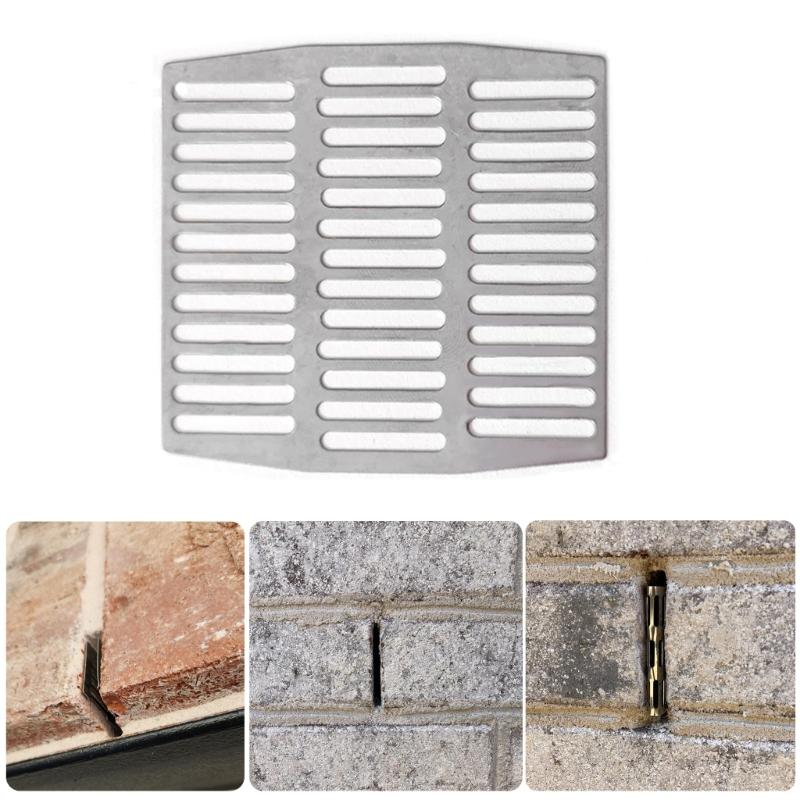 Pack of 40 Weep Hole Vent Covers Steel Brick Wall Weep Vent Covers Set Comprehensive Steel Weep Hole Covers for House