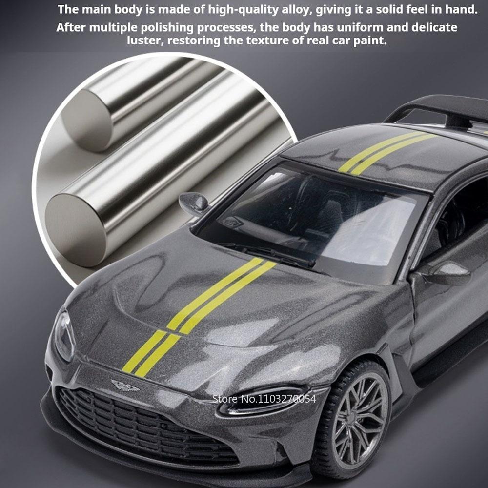 1:43 V12 Alloy Models Diecast Toys Cars Doors Opened Rubber Tires Metal Body Display Box Miniature Vehice Christmas Holiday Gift