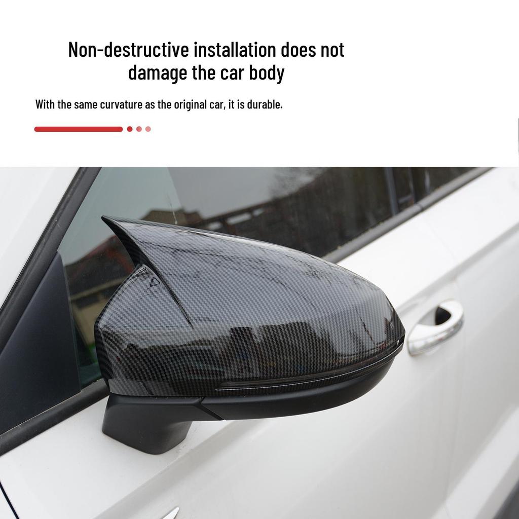 Jetta VS Series Mirror Cover - Bull Horn Design for Rearview & Reversing Mirror Protection