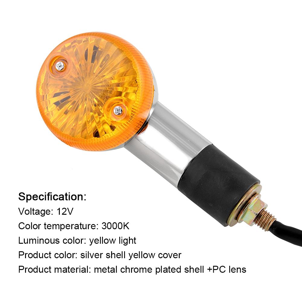 2 buc. lumini de semnalizare pentru motocicletă chihlimbar cu glonț potrivite pentru Honda Shadow Sabre VT VF 700 750 1100 intermitentes