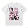 2025 New Korean Kpop BP Pink Girls Graphic Harajuku T Shirts Loose and Comfortable Heavy Cotton Tee Women's Fashion Casual Top