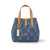 New Lee Fabric Bucket Bag, Portable Crossbody Bag, Shoulder Bag Women's Dark Blue LE250107M