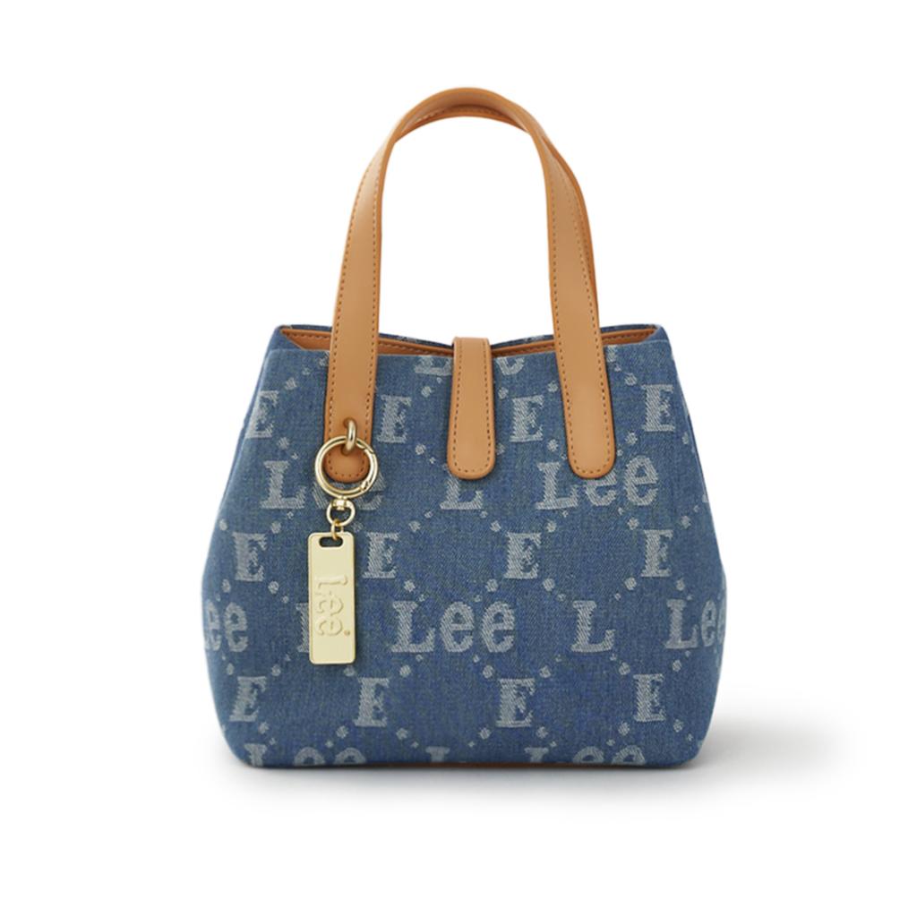 New Lee Fabric Bucket Bag, Portable Crossbody Bag, Shoulder Bag Women's Dark Blue LE250107M