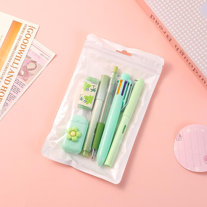 In's Minimalist Stationery Set: High-Value Pen, Correction Tape & Pencil Set for Students