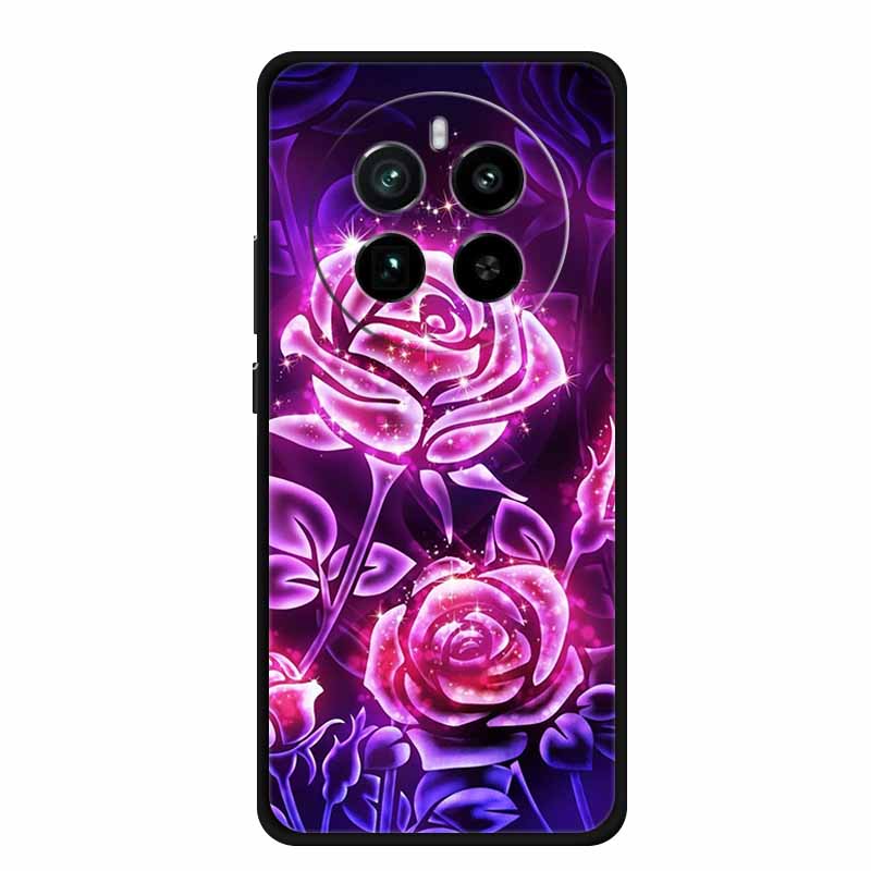 For Realme 12 4G Back Cover Case 6.67" Fashion Marble Black Silicone Soft Phone Case For Realme 13 4G 12 Pro Plus Case Realme12