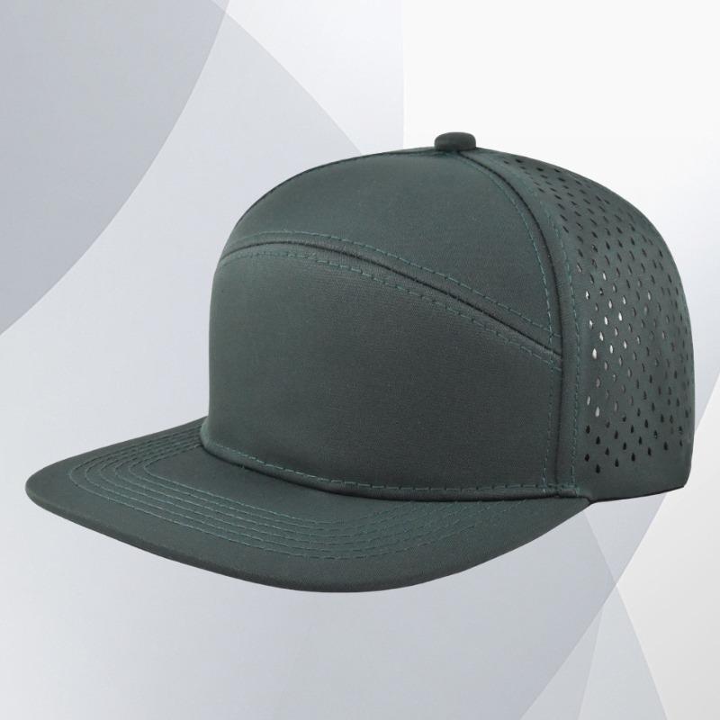 Baseball cap print embroidery hip hop flat brim laser mesh breathable sports cap