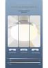 Silent Flower Pattern LED Ceiling Fan with E27 Base, Six Detachable Blades for Home, Bedroom, and Living Room.