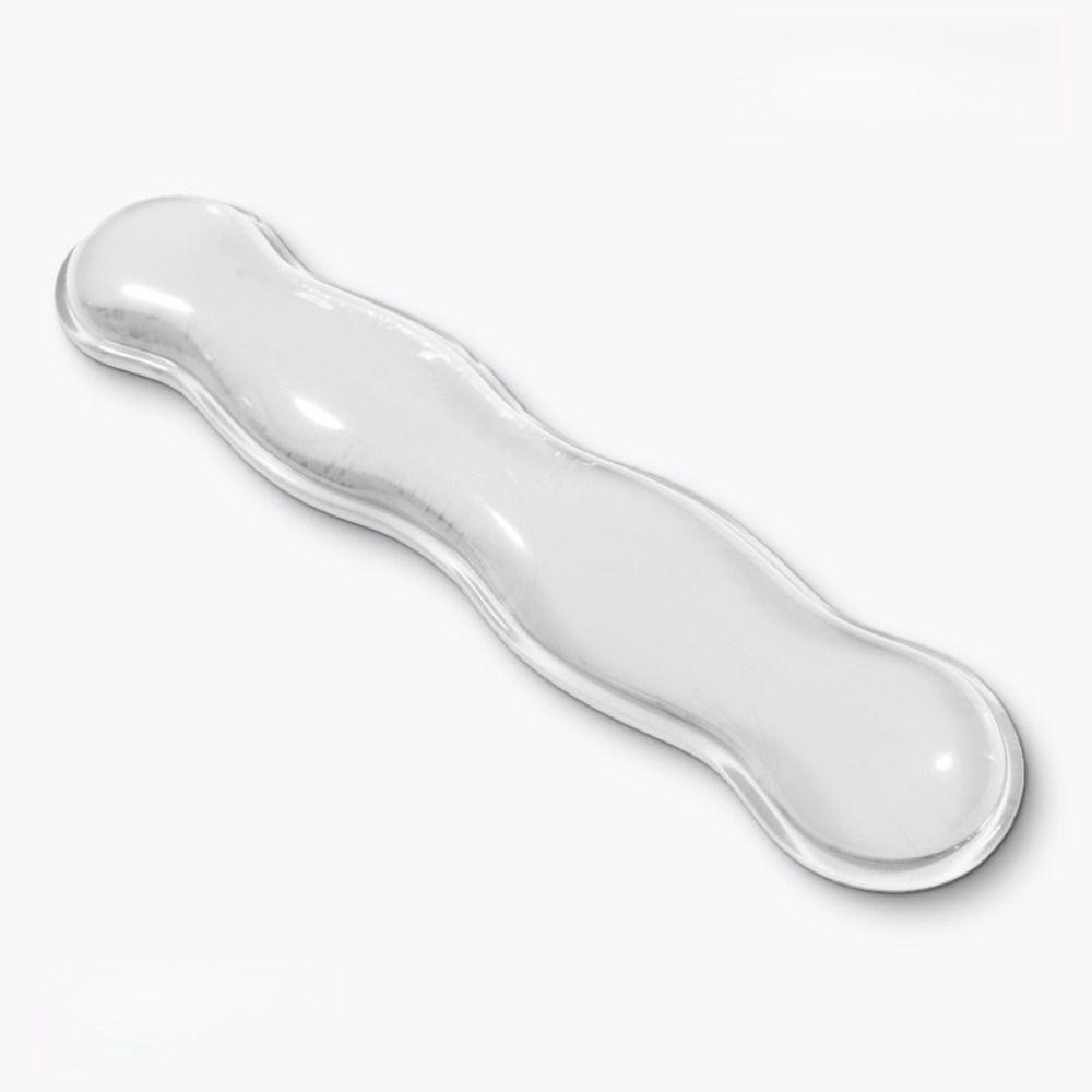 Soft Ergonomic with Wrist Rest Mouse Pad Anti Slip Transparent Keyboard Wrist Rest Silicone Mouse Wrist Rest Home Use