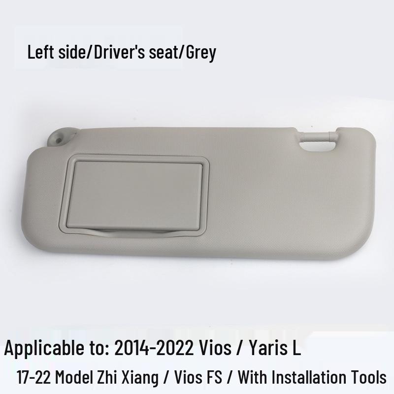 Yueliangcheng Car Sunshade for Corolla with Vanity Mirror, Driver & Passenger Seats