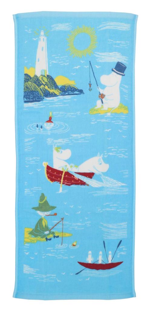 Marushin Gauze Face Towel Callastus Made in Imabari 1405020100 "Moomin" 34x80cm, Gauze, Japan, Towel,