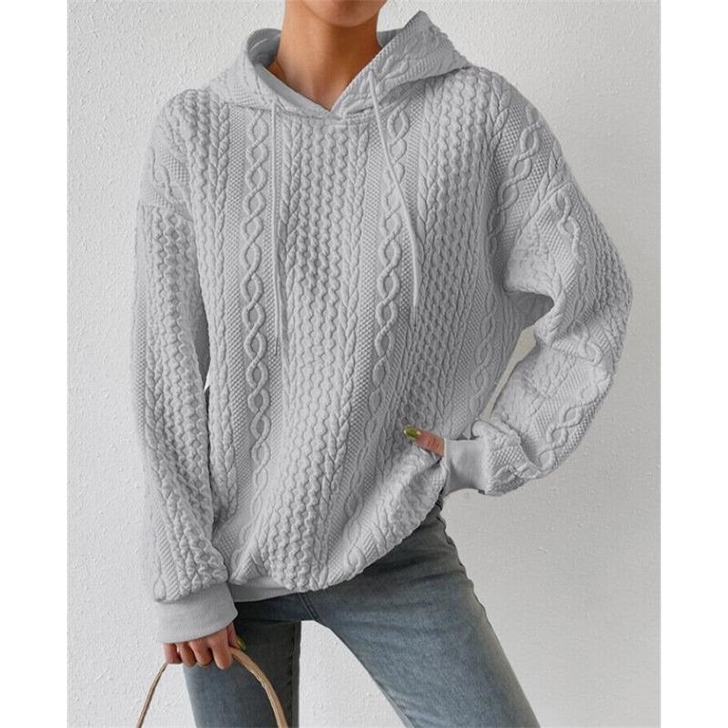 Ladies Long Sleeve Jumper Hoodies Hooded Sweatshirt Pullover Loose Fit Casual