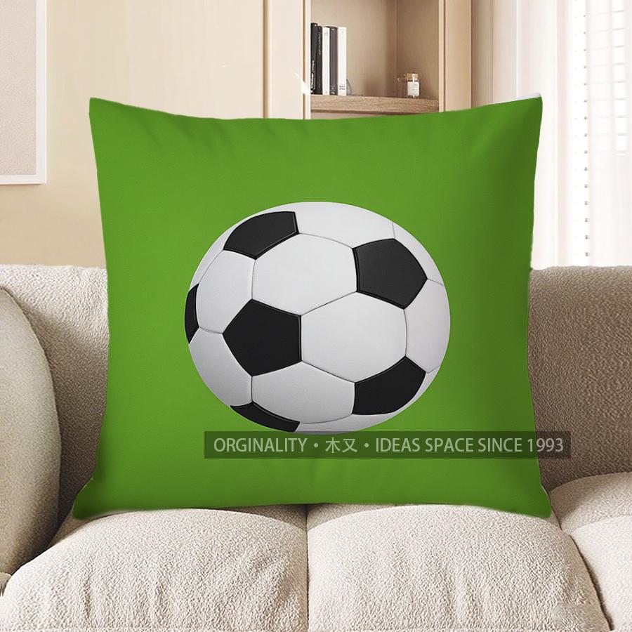 Home Decor Soccer Balls Pattern Decorative Cushion Cover Pattern Cushion Cover Suitable For Sofa Bedroom Car Pillow Cover