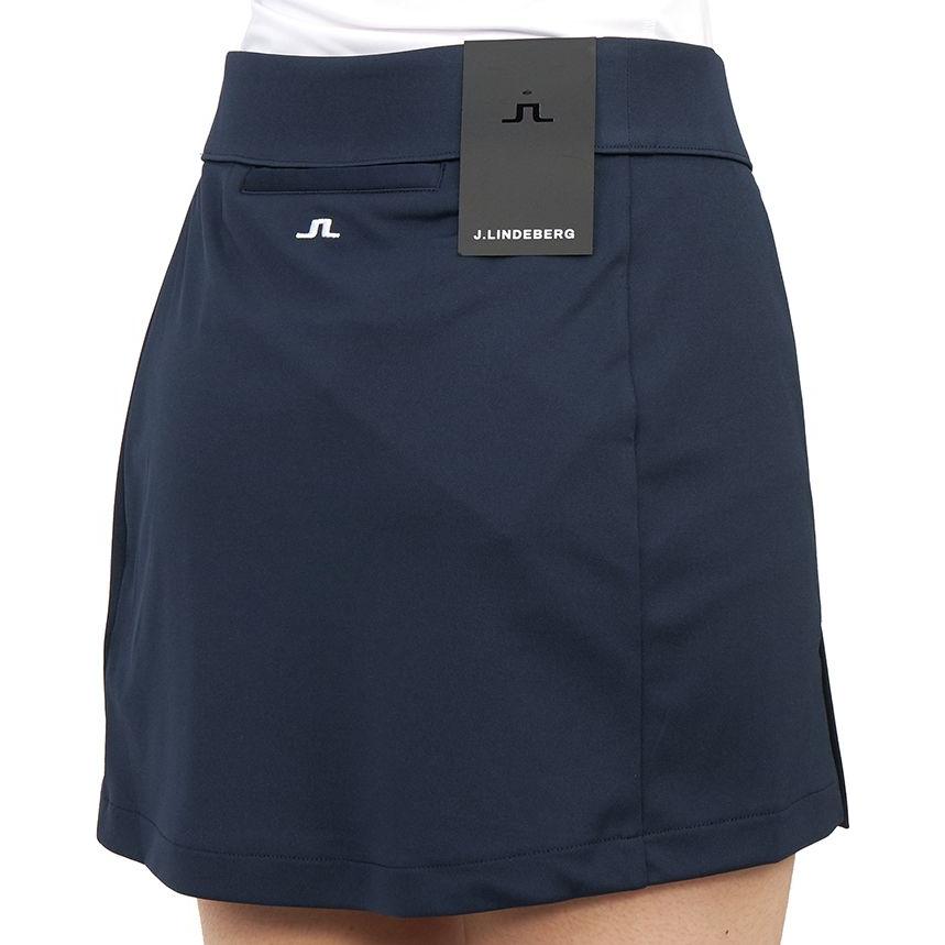 J.Lindeberg Solid Color Short A-Line Golf Casual Skirt Women skirts Navy-Blue GWSD06748-6855