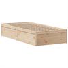 Solid Wood Bed without Mattress 75 x 190 cm Pine Wood