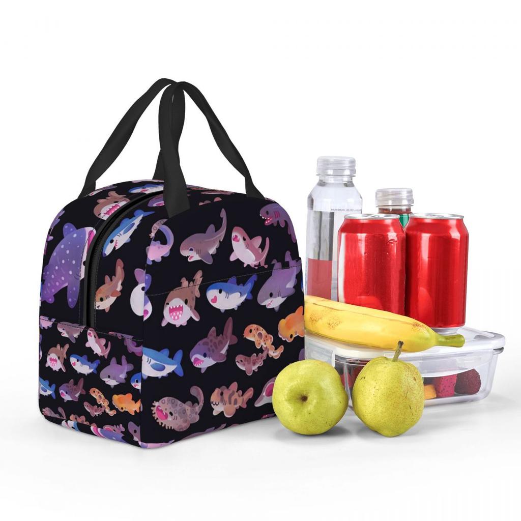 Shark Day Insulated Lunch Bag for Kids School Cooler Thermal Food Box Tote Portable Lunch Boxes Container