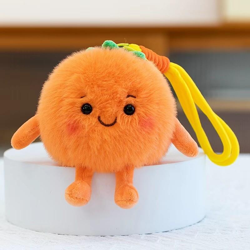 Fruit Plush Toy Mango Dragon Fruit With Soft Short Fleece For Kid Gift Collection