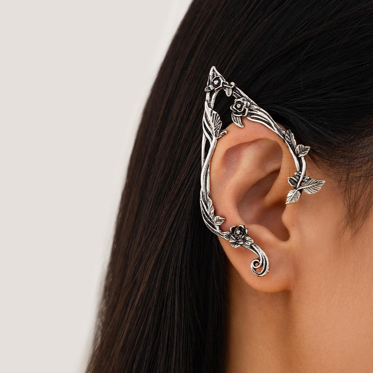 Elf Irregular alloy earrings Cute Jewelry Accessories Fairy Clip Personality Creative Earrings Wedding Girls Jewelry Gifts New