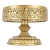 Dessert Stand Golden Cake Holder Lace Design Easy Assembly Round Treat Display for Party