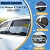 For Nissan X-Trail T33 Accessories Rogue E-Power ~2025 Windshield Frame Blind Window Sun Visor Shade Anti-UV Car Accessories