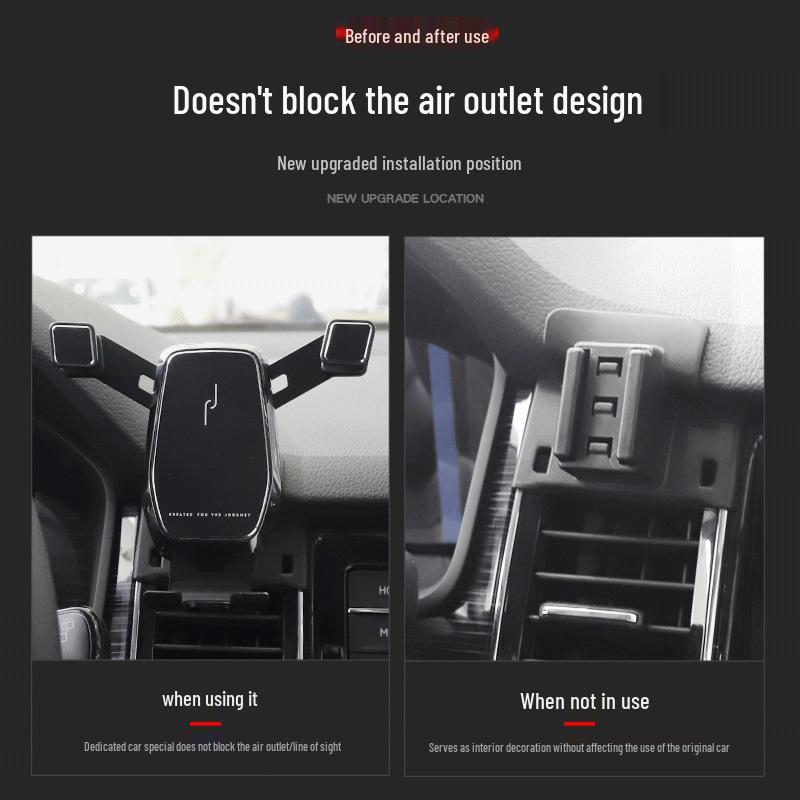 Wireless Charging Phone Holder for 2017-2022 Skoda Kodiaq/GT with Navigation Compatibility