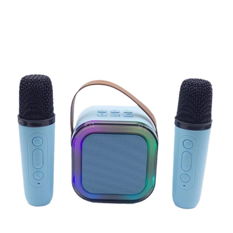 K12 Mini Wireless Bluetooth Portable Speaker with Integrated Microphone Home Karaoke System Family Outdoor Audio Device