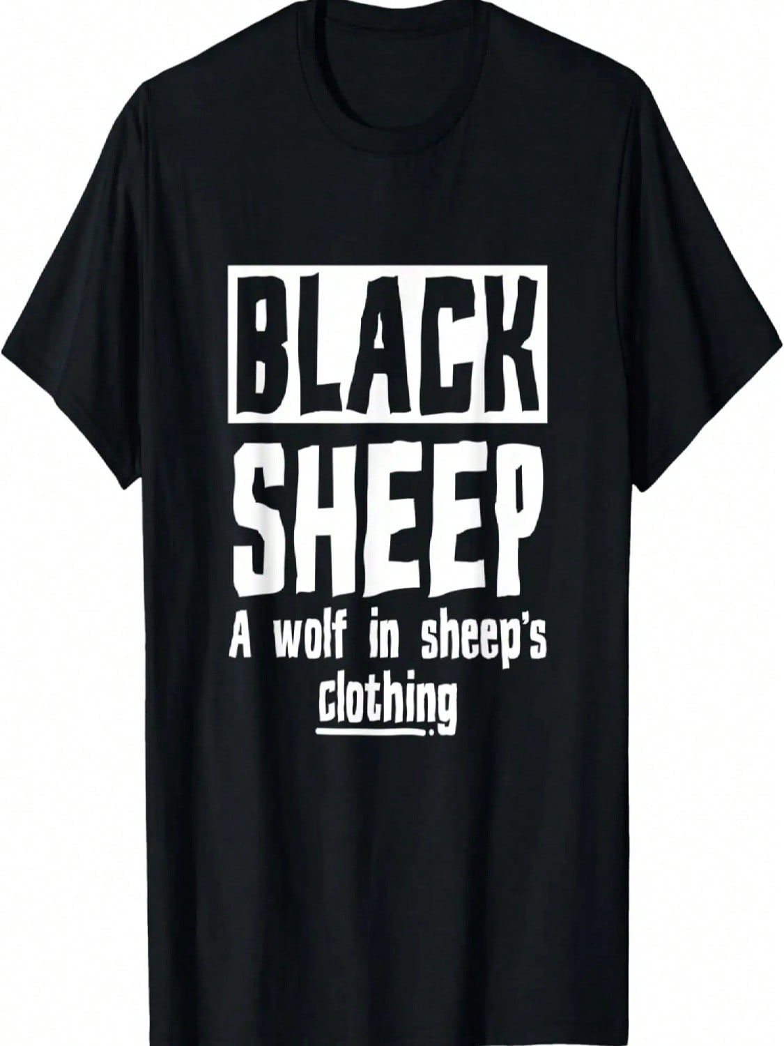 Funny Black Sheep Wolf In Clothing Toy Lovers Gift T-Shirt S